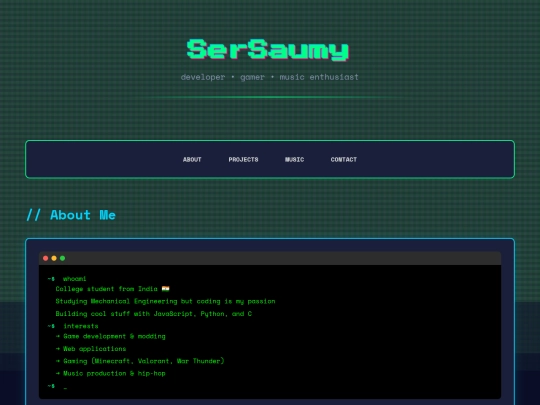 index screenshot