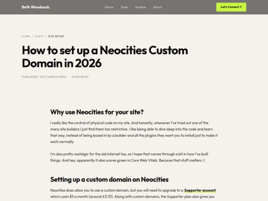 posts/why-i-use-neocities screenshot