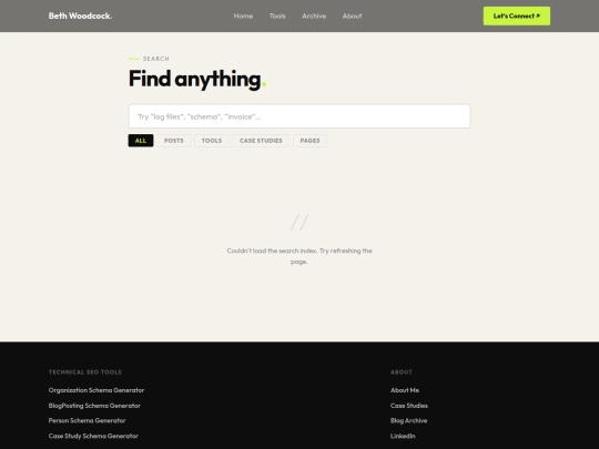 search screenshot