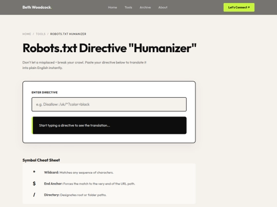 tools/robotstxt-tester screenshot