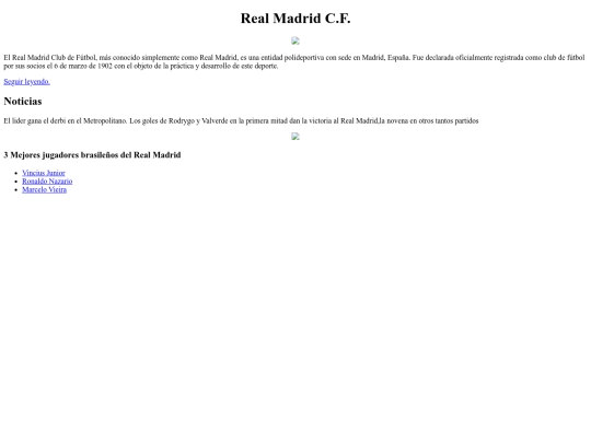 ProyectoPersonal/realmadrid screenshot