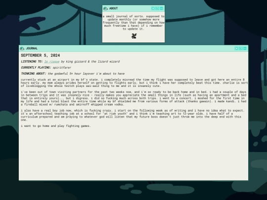 journal screenshot