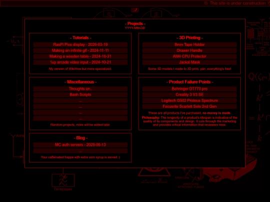 projects screenshot