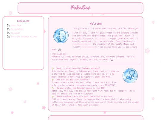 pokepage/pokemon screenshot