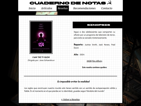 resenas/ISTTVG screenshot