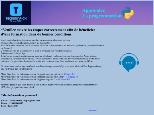 contacte screenshot