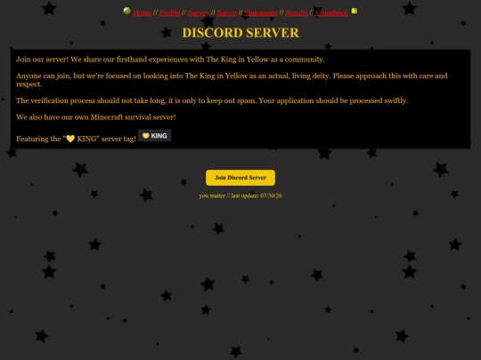 server screenshot