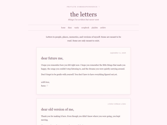 letters screenshot