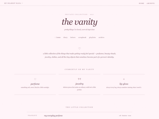 vanity screenshot