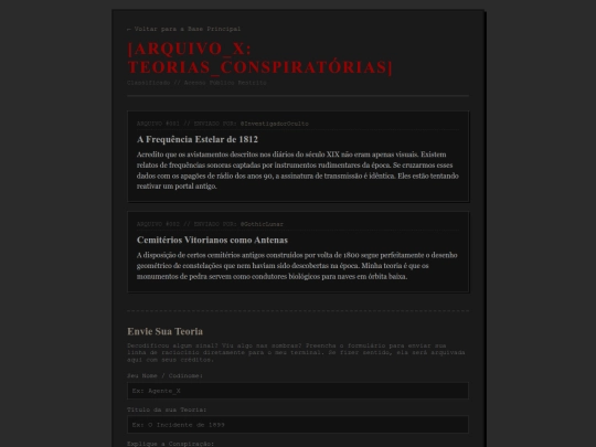 teorias screenshot