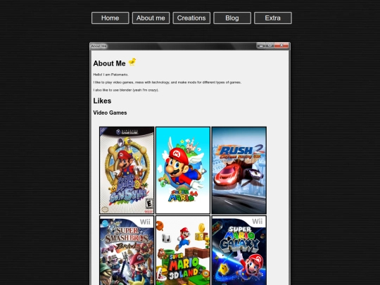 aboutme screenshot