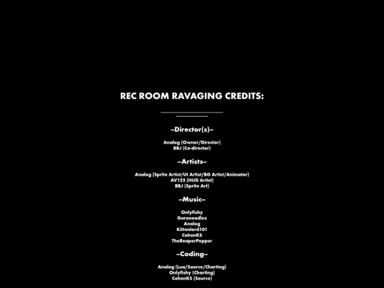 credits screenshot