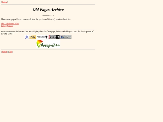 oldpages screenshot