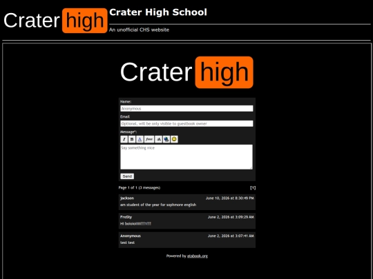 messageboard screenshot