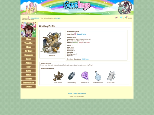 goatpages/aristidis screenshot