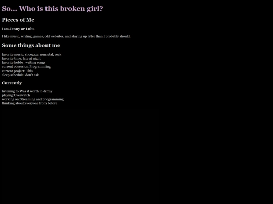 AboutMe screenshot
