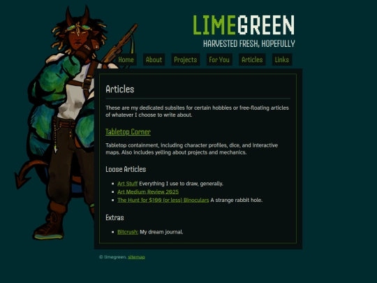 articles screenshot