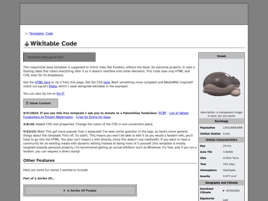 templates/wikitable/wikitable screenshot