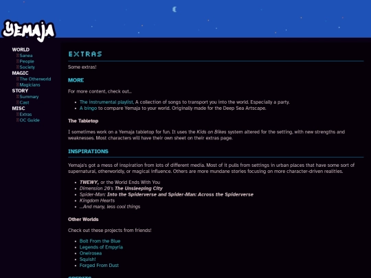 yemaja/extras screenshot