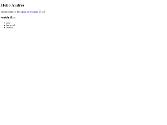 index screenshot