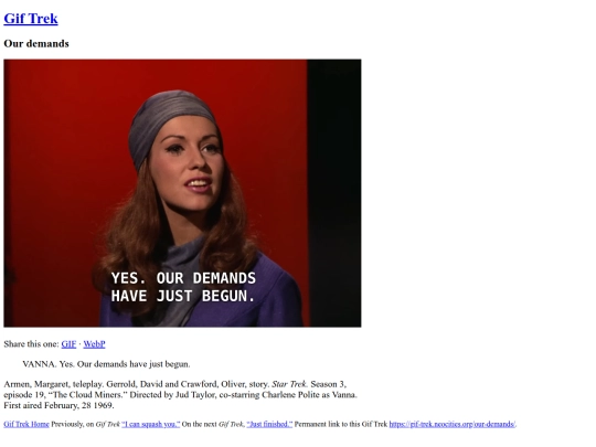 our-demands screenshot