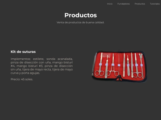 productos screenshot