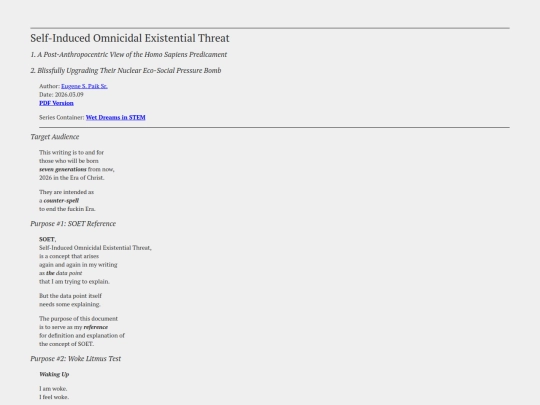 Releases/2026.03.09/1A. Self-Induced Omnicidal Existential Threat screenshot