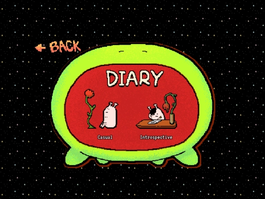 diary screenshot