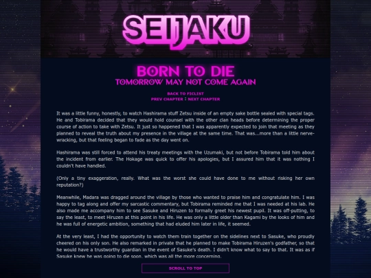 ff/born-to-die/ch7 screenshot