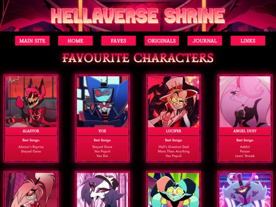 shrines/hellaverse/faves screenshot