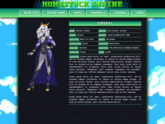 shrines/homestuck/fantrolls/maevyn screenshot