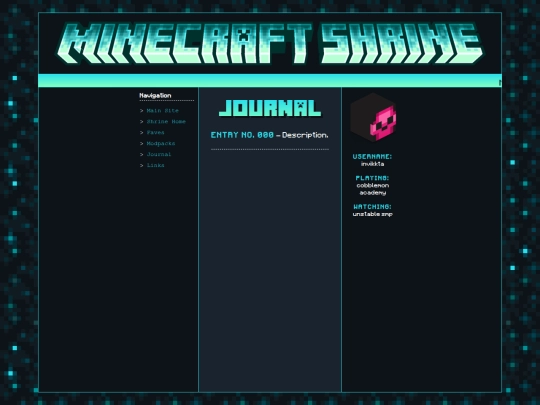 shrines/minecraft/journal screenshot