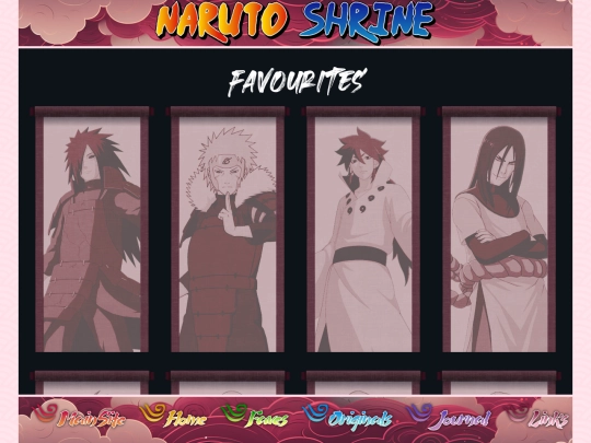 shrines/naruto/faves screenshot