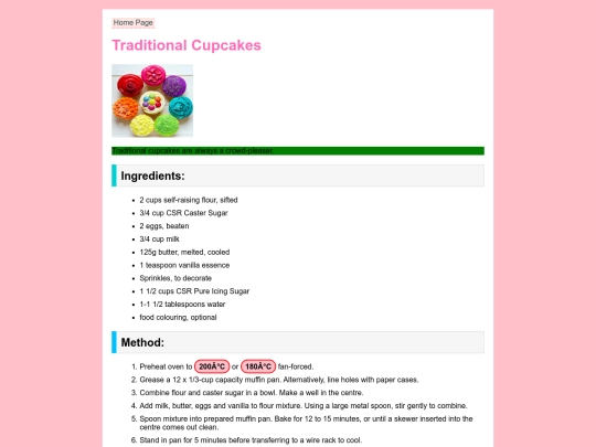 traditional-cupcakes screenshot