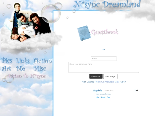 Guestbook screenshot