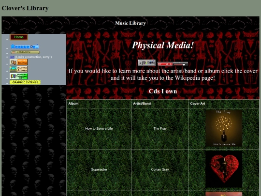 Pages/cdlibrary screenshot