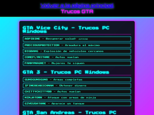 trucos-gta screenshot