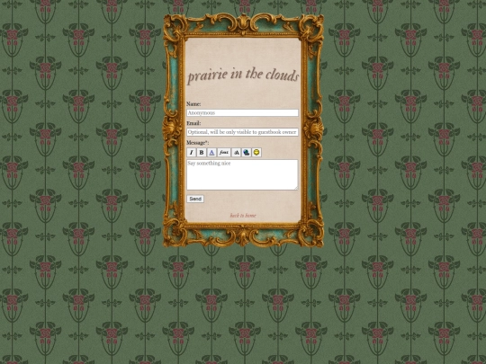 guestbook screenshot