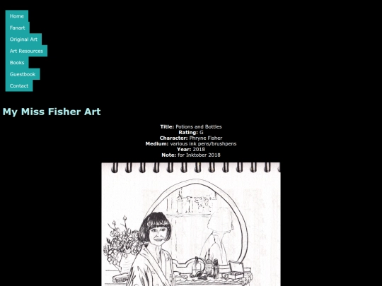 MissFisher art/potions screenshot