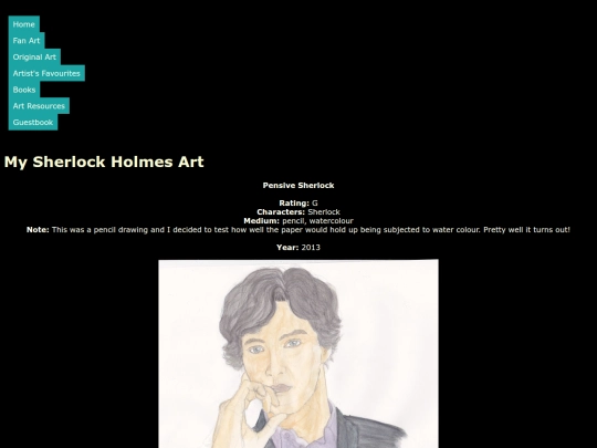 Sherlockart/sherlockportrait1 screenshot