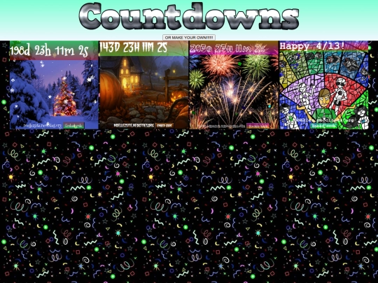 countdowns screenshot