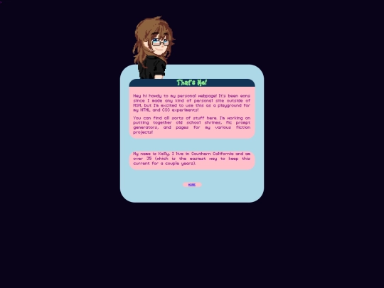 pages/about screenshot