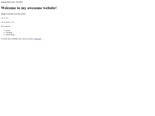 PunkRockSharks/mywebsite screenshot