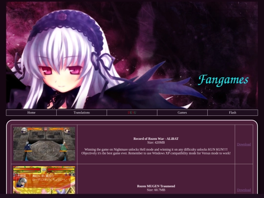 html/games screenshot