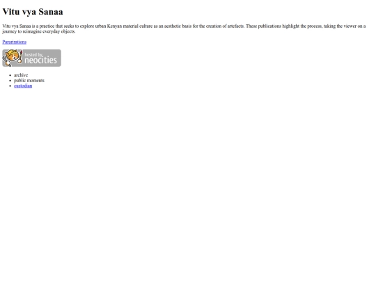 index - VvS test page screenshot