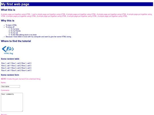 htmltutorialsite screenshot