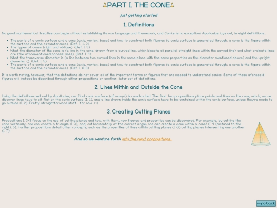 conics/cone screenshot