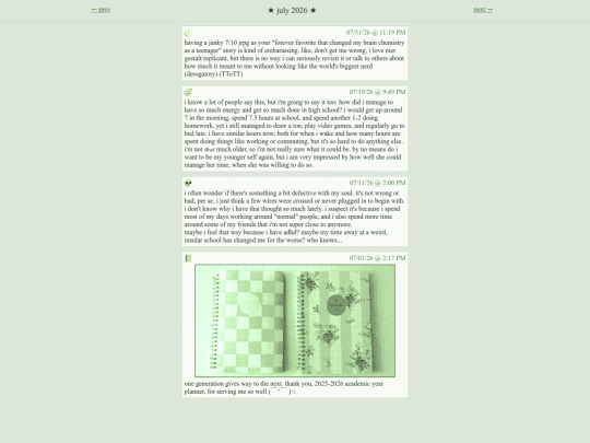 microblog/july screenshot