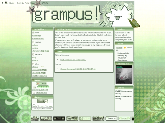 writing screenshot