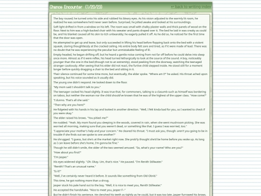 writing/chance screenshot